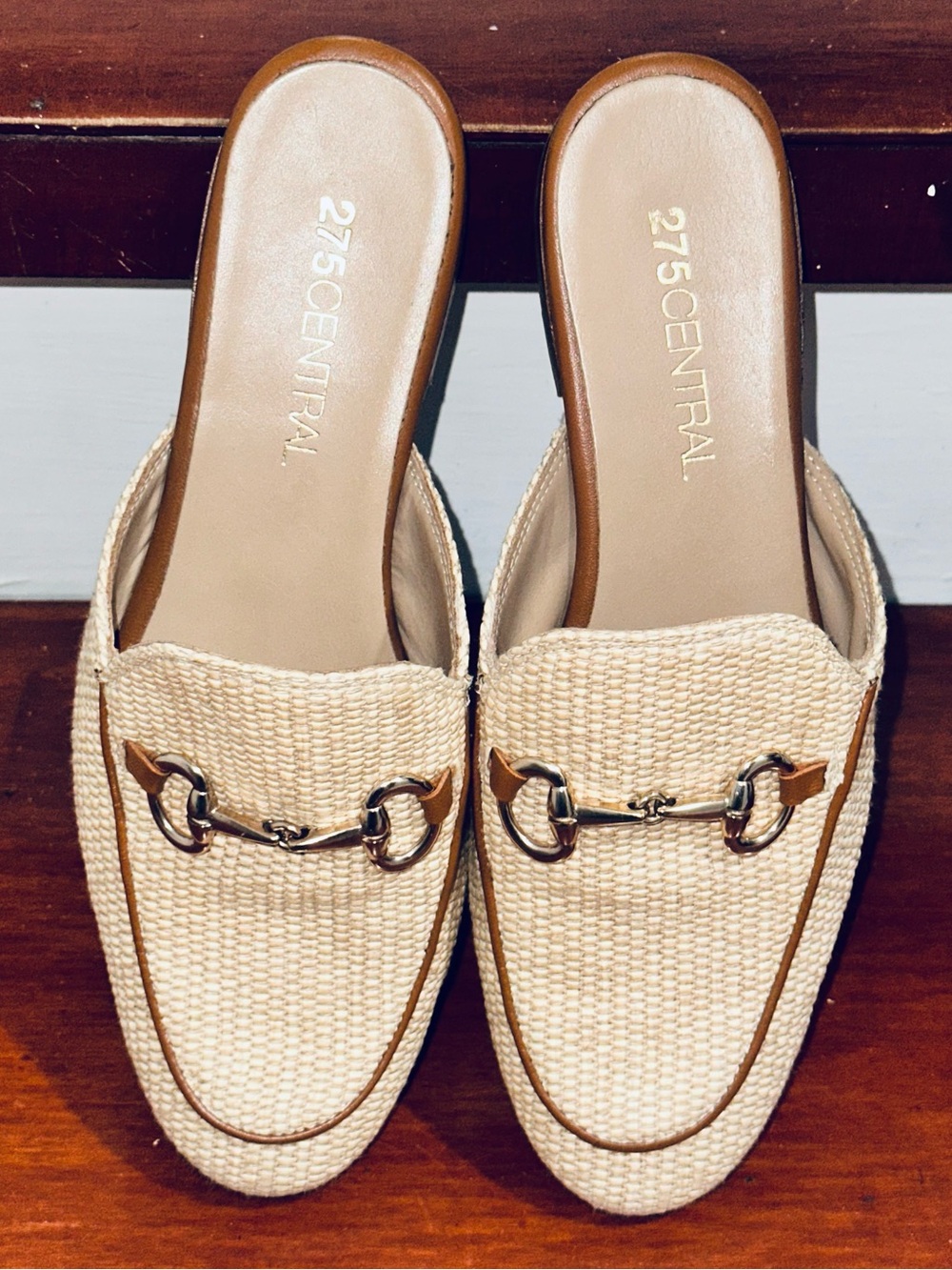 275 Central Raffia Bit-Front Mule